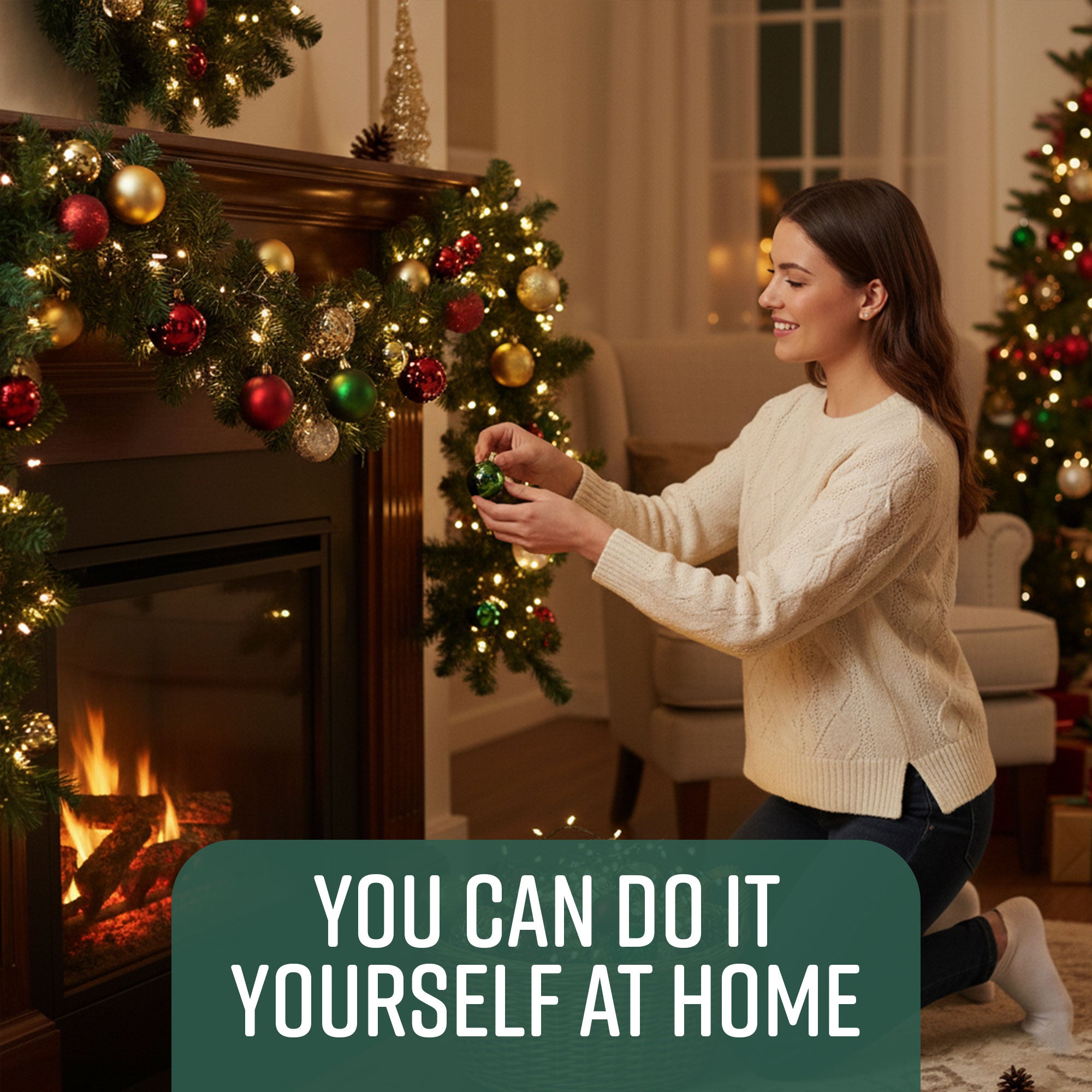 Victorian Pine Christmas Garland