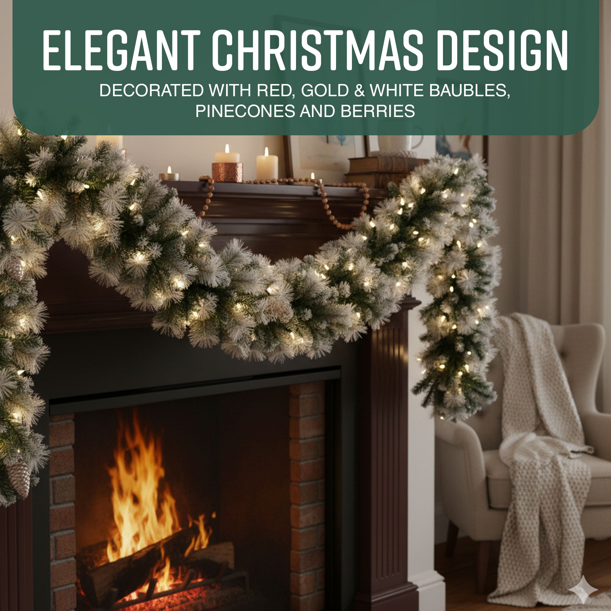 Victorian Pine Christmas Garland