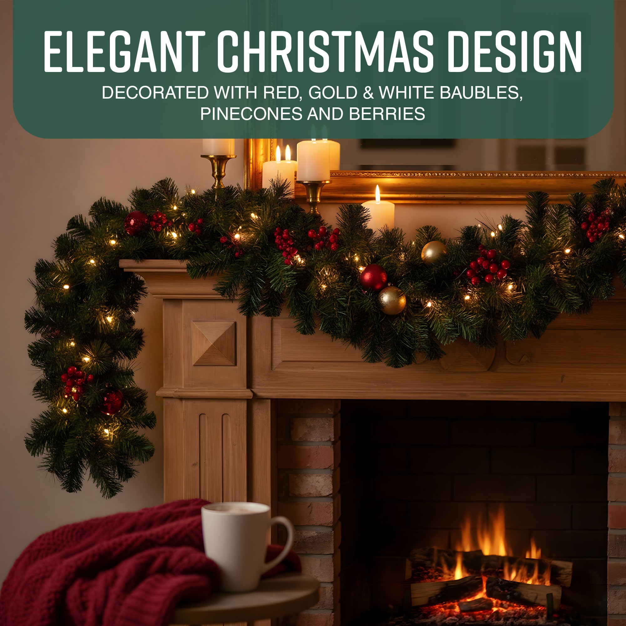 Victorian Pine Christmas Garland