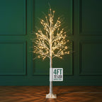 Pre-Lit White Birch Tree