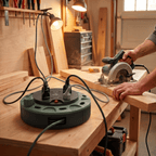 Heavy Duty Extension Cable Reel with 4 Sockets