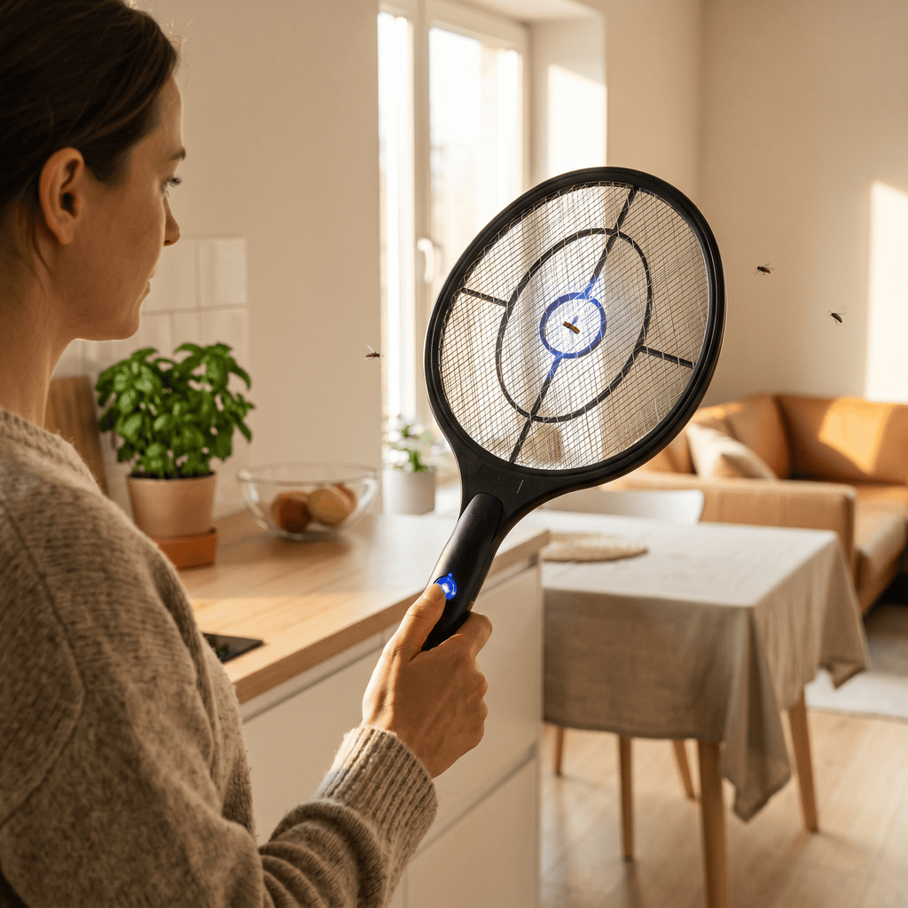 Rechargeable Electric Fly Zapper Racket