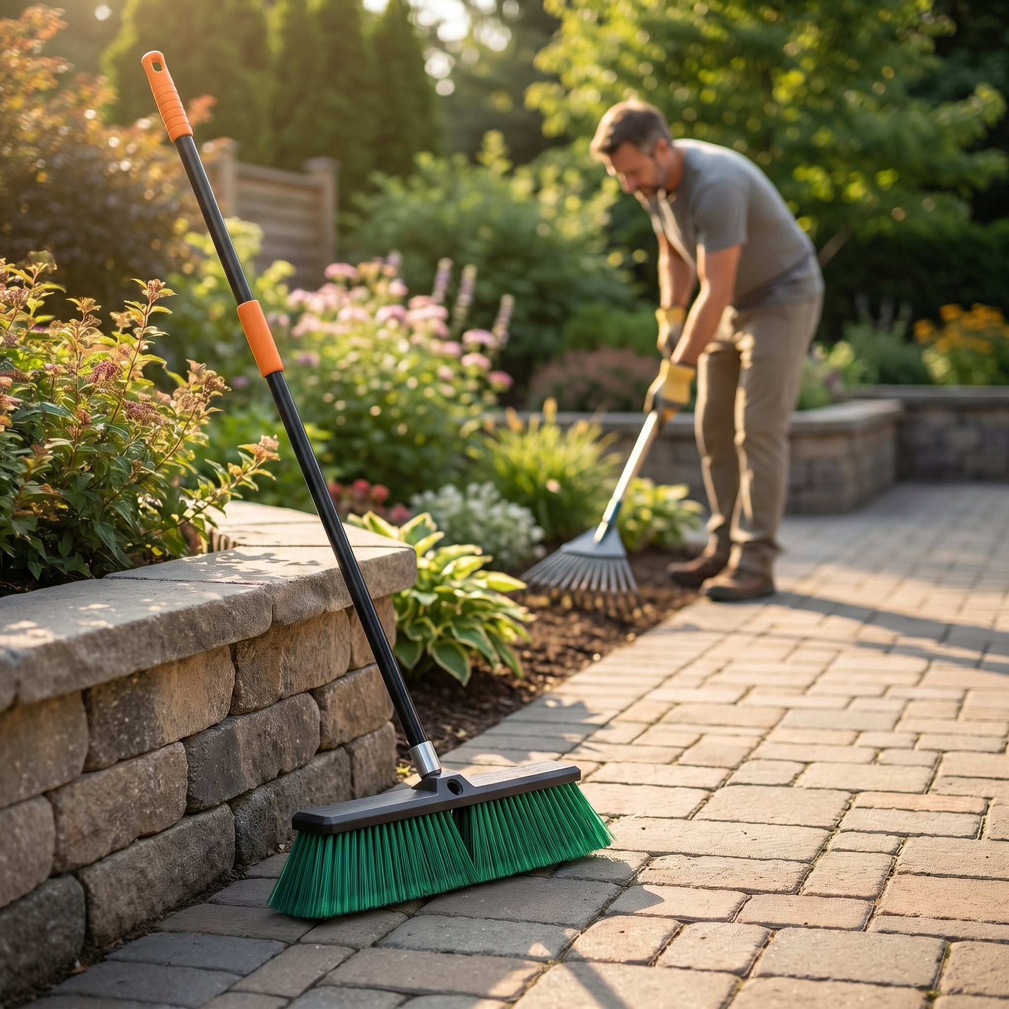 Heavy Duty Outdoor Garden Broom
