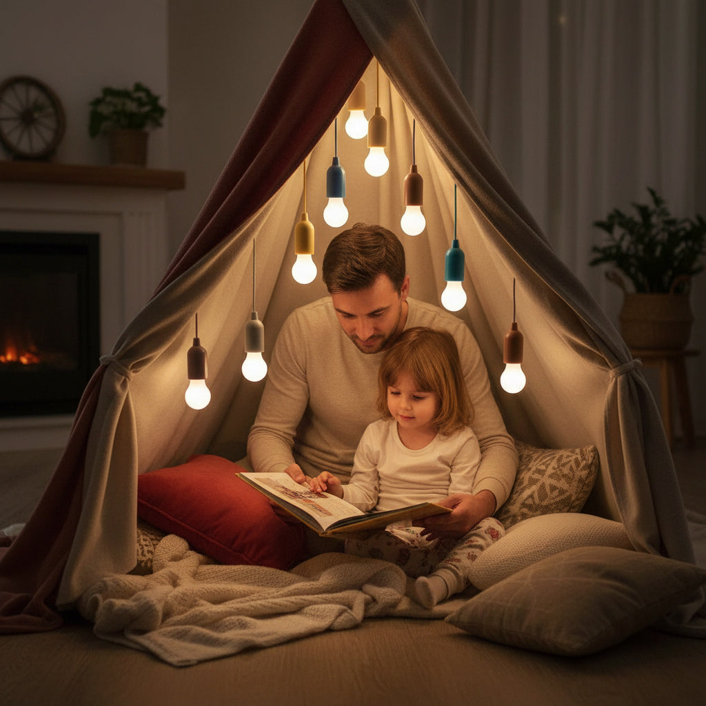 Colourful LED Pull Cord Lights