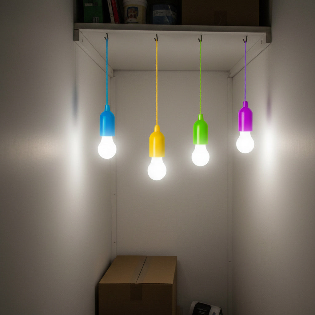 Colourful LED Pull Cord Lights