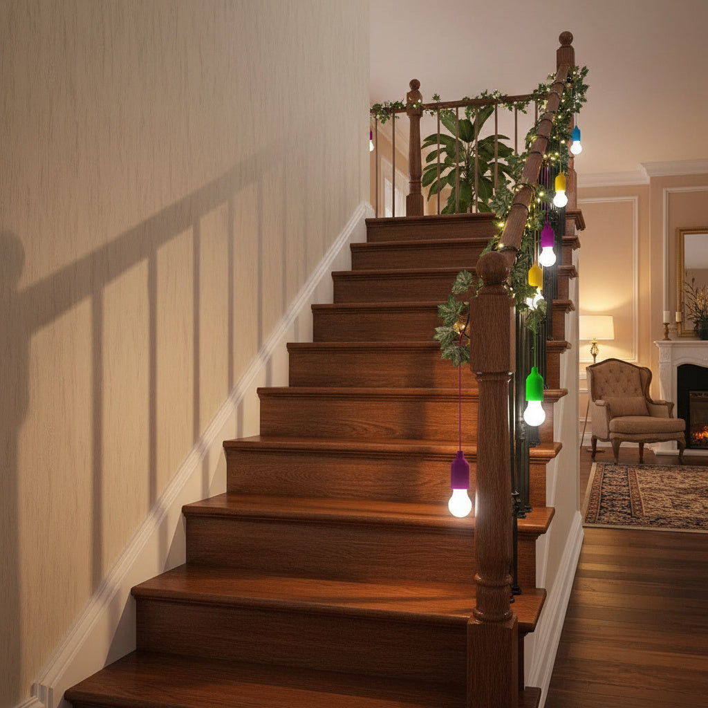Colourful LED Pull Cord Lights