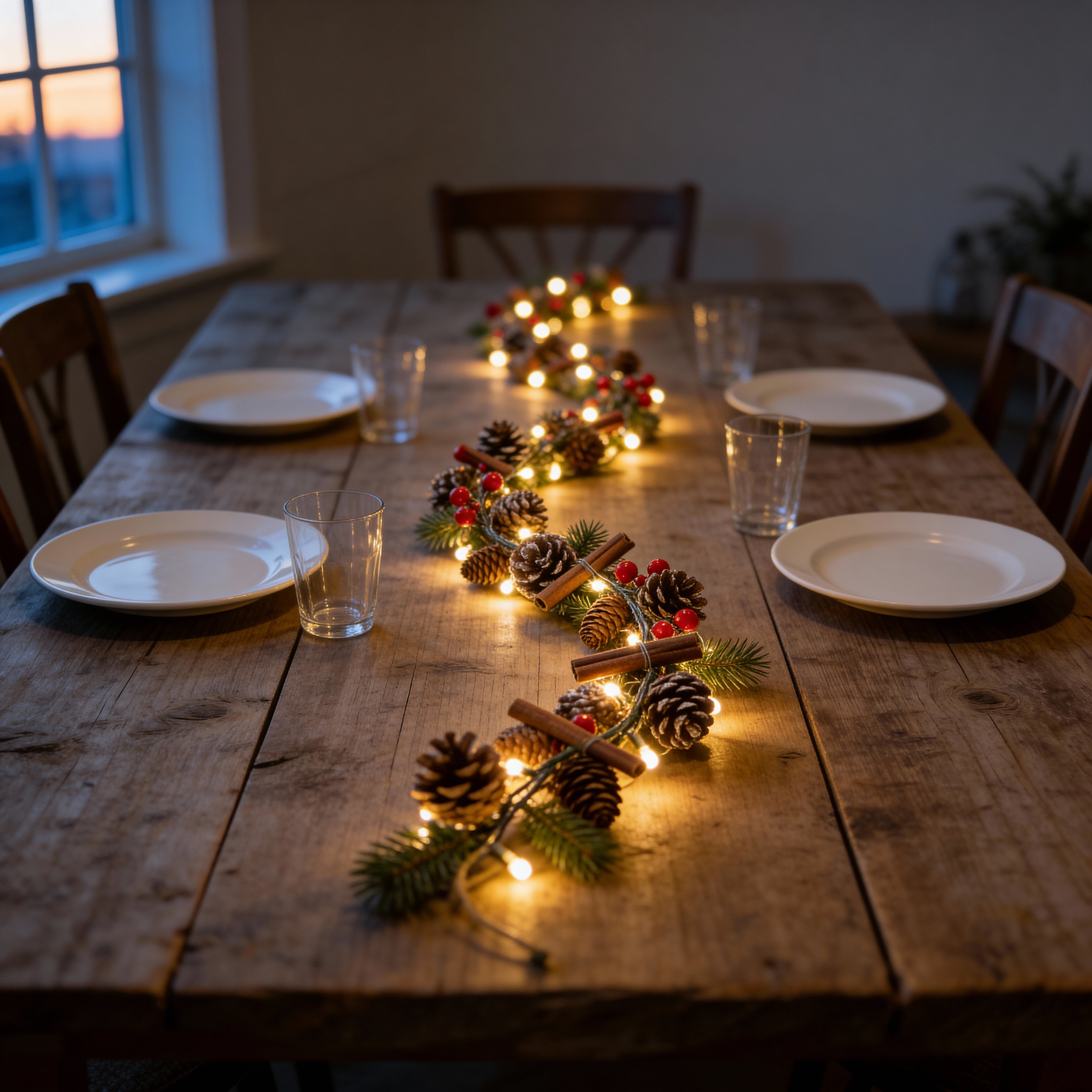 1.5m Pre-Lit Christmas Garland