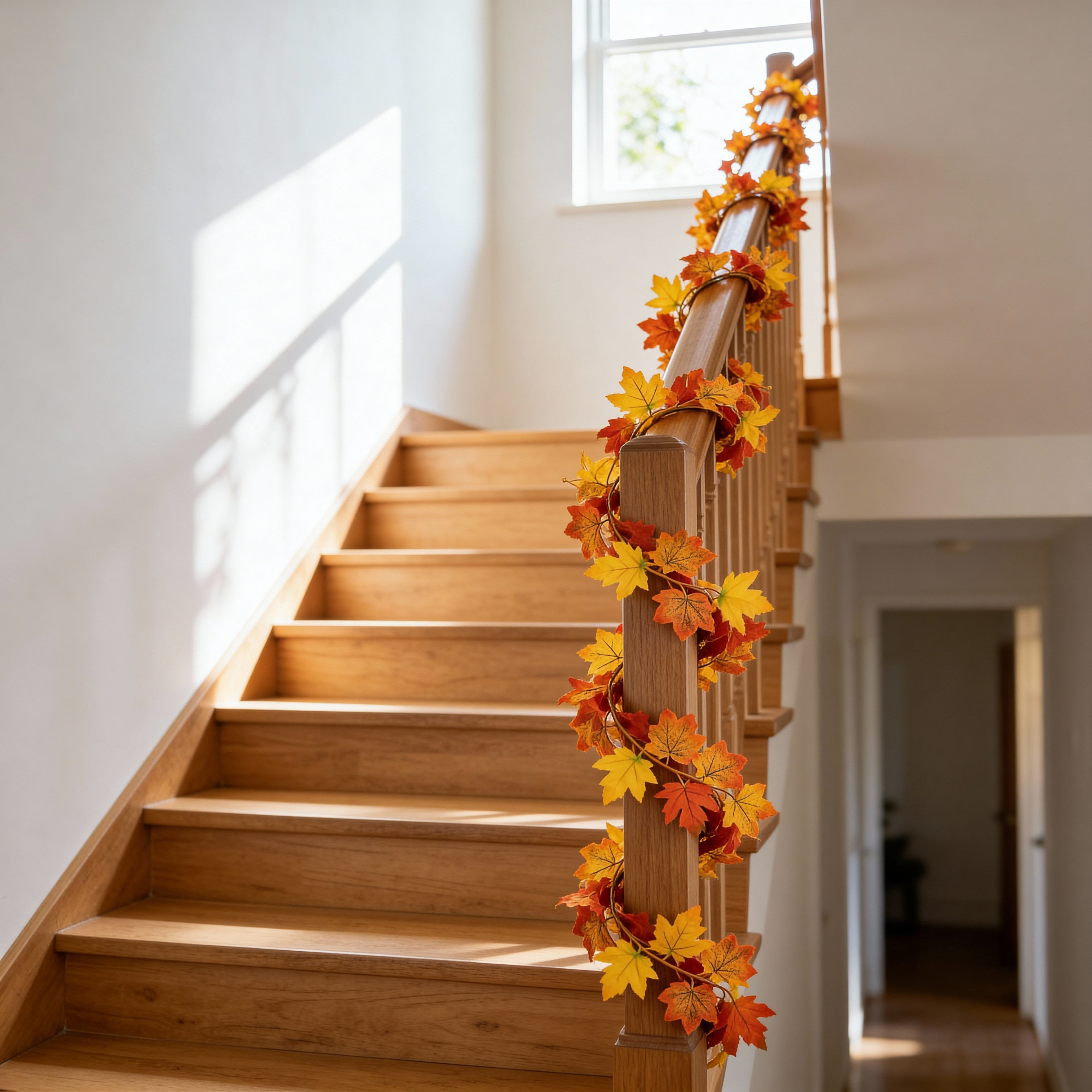 Realistic Autumn Maple Leaf Garland