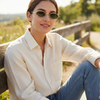 Vintage Oval Polarised Sunglasses