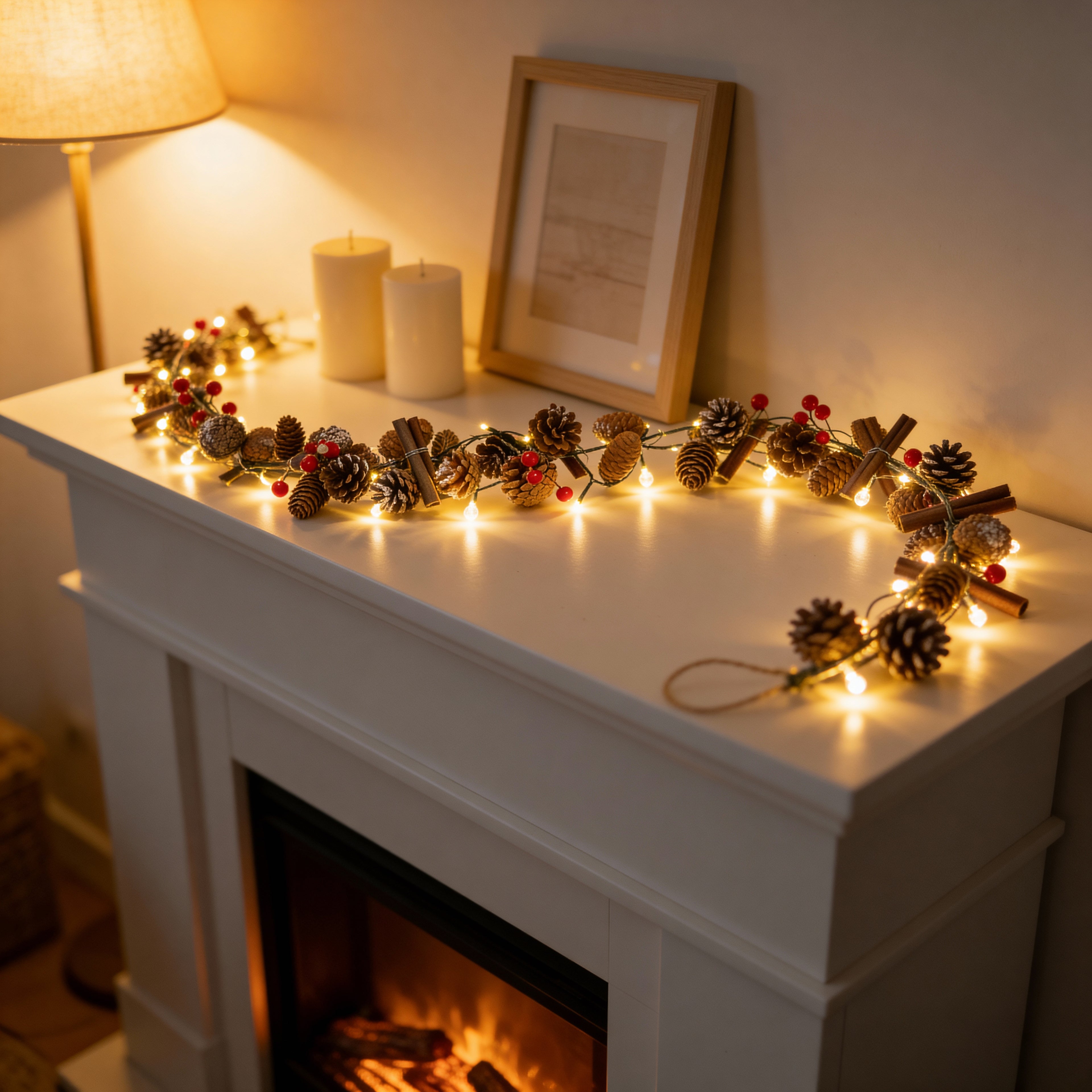 1.5m Pre-Lit Christmas Garland