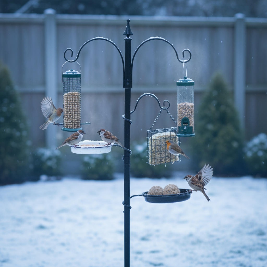 Garden Bird Feeding Station