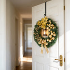 40cm Wreath with Lantern