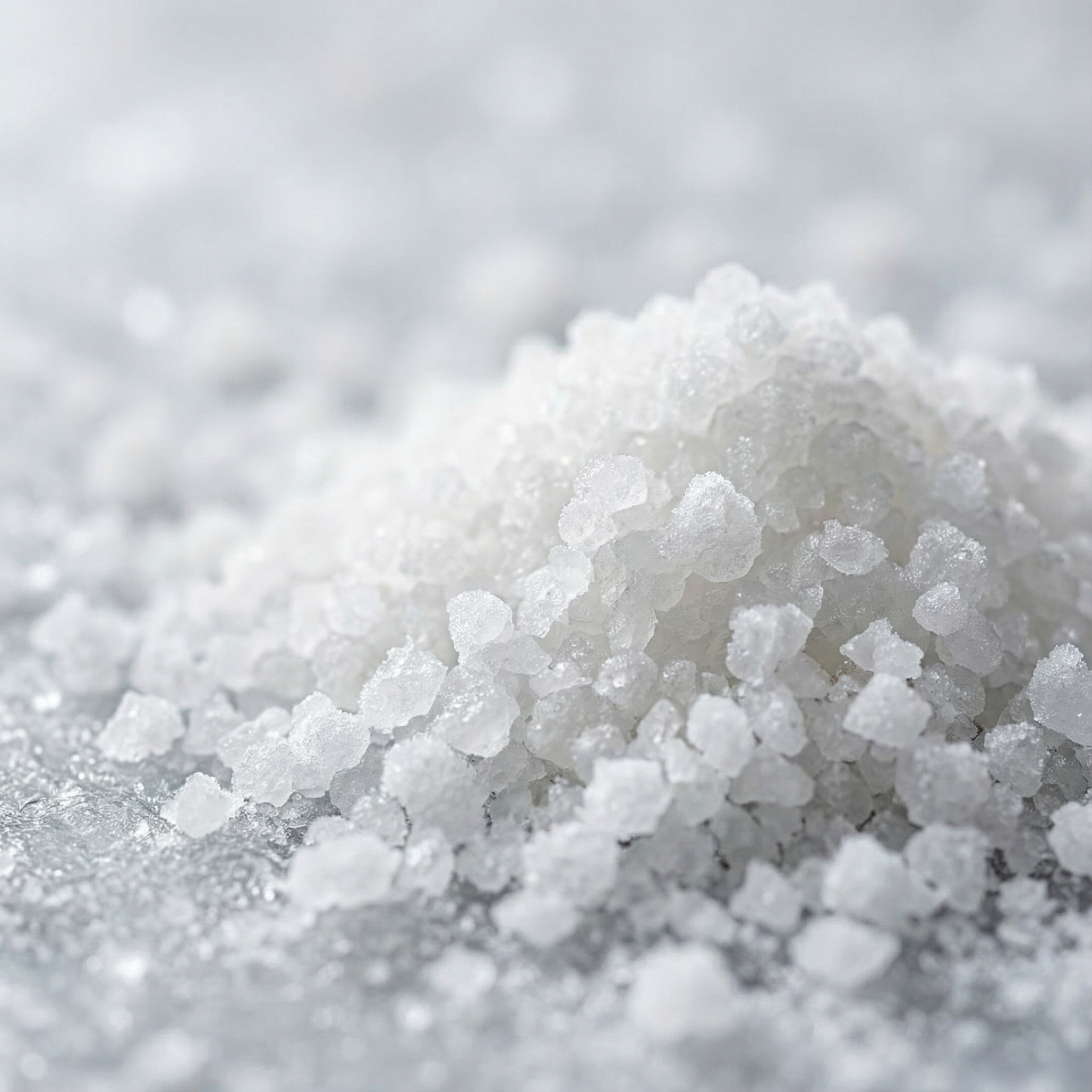 Fast-Acting White De-Icing Salt