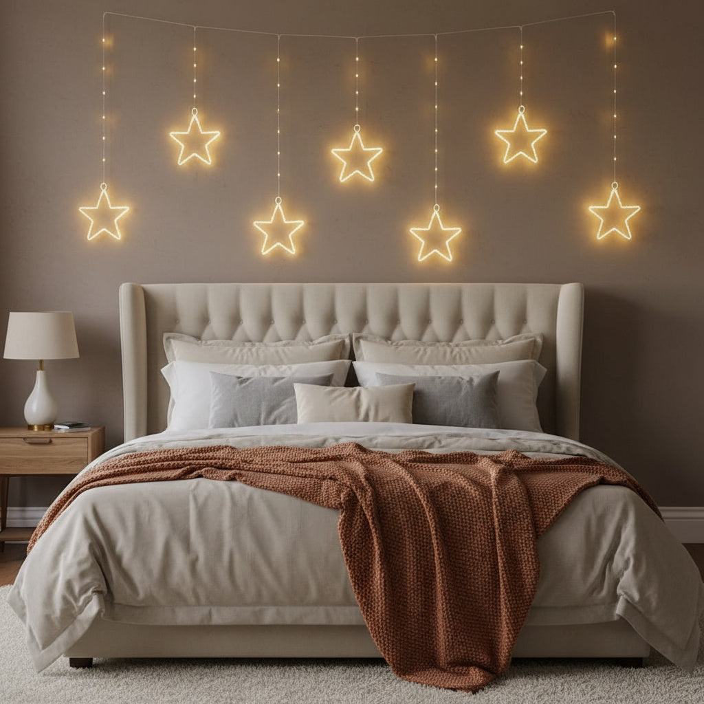 Star LED Curtain Window Lights