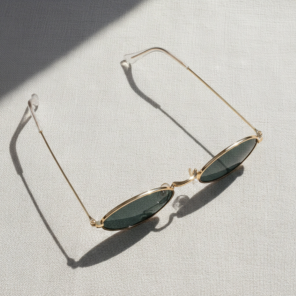 Vintage Oval Polarised Sunglasses