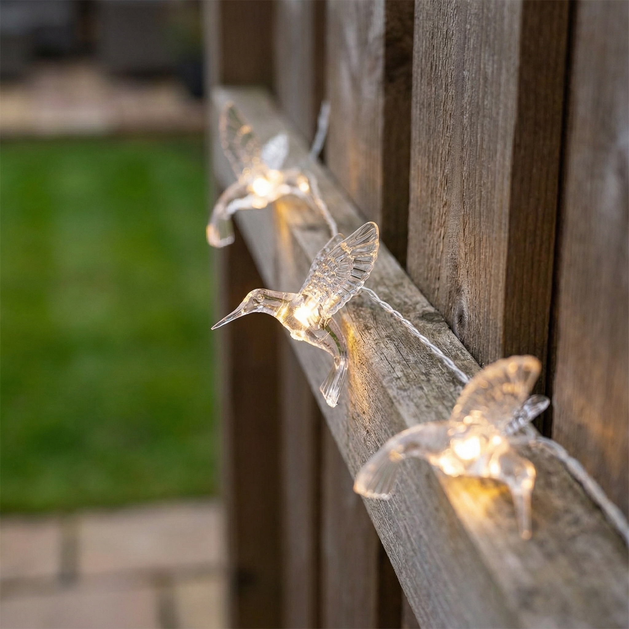 Hummingbird Solar String Lights