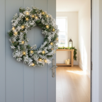 Snow Tipped Christmas Wreath
