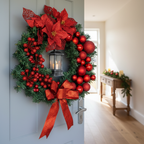 40cm Wreath with Lantern