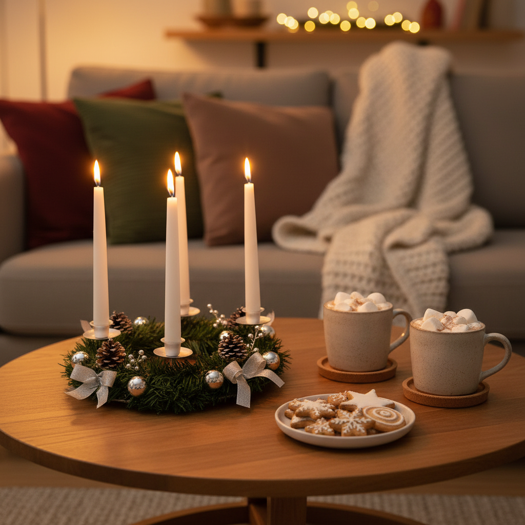 Traditional Advent Wreath Candle Holder