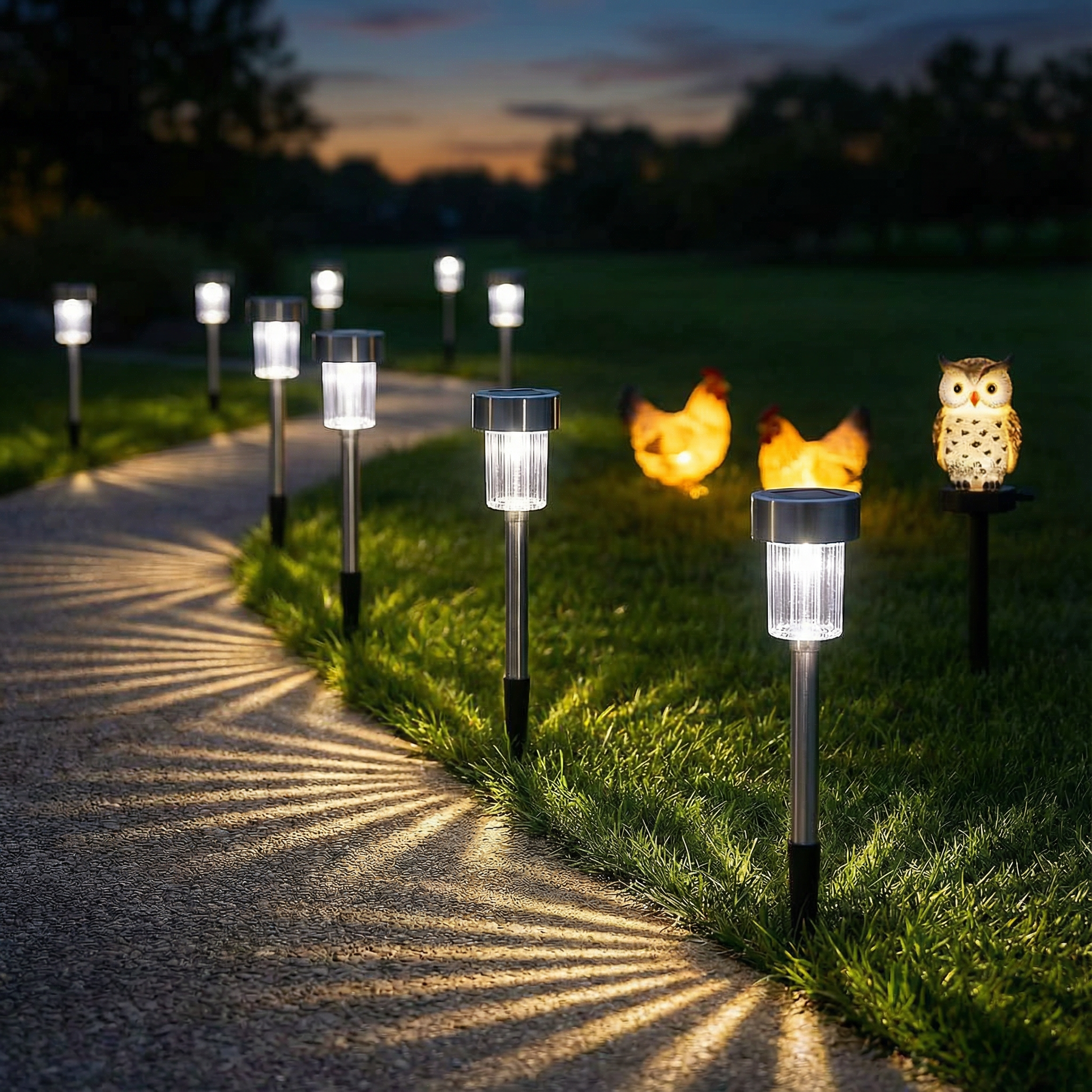 10 Solar Pathway Lights
