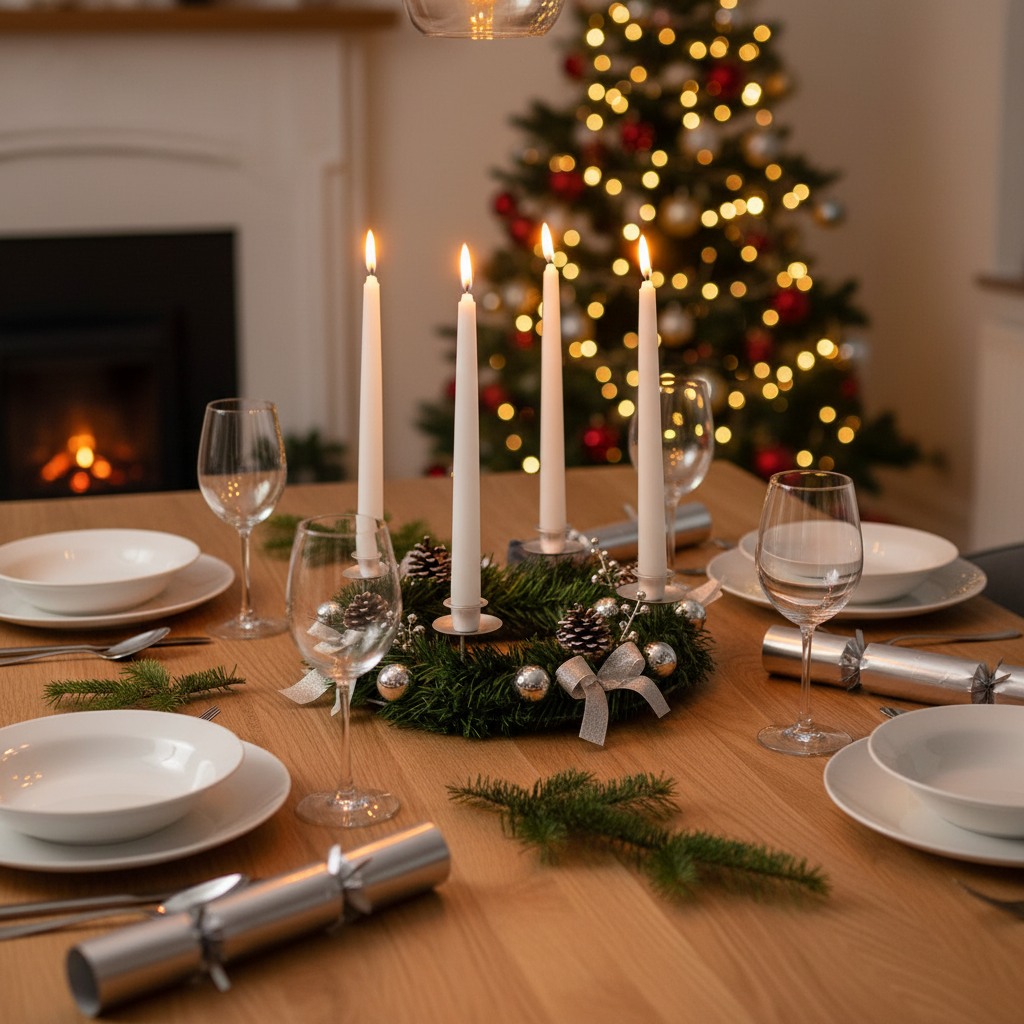 Traditional Advent Wreath Candle Holder