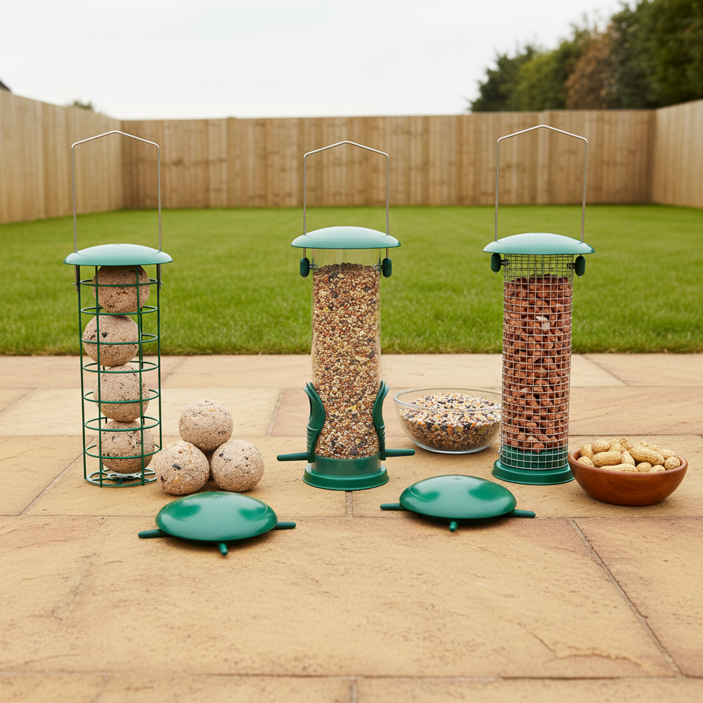 Squirrel-Proof Bird Feeder Set