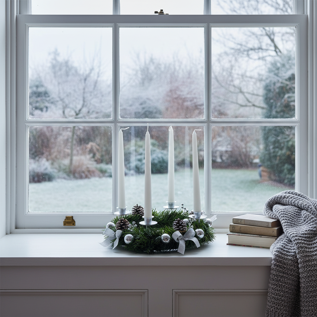Traditional Advent Wreath Candle Holder