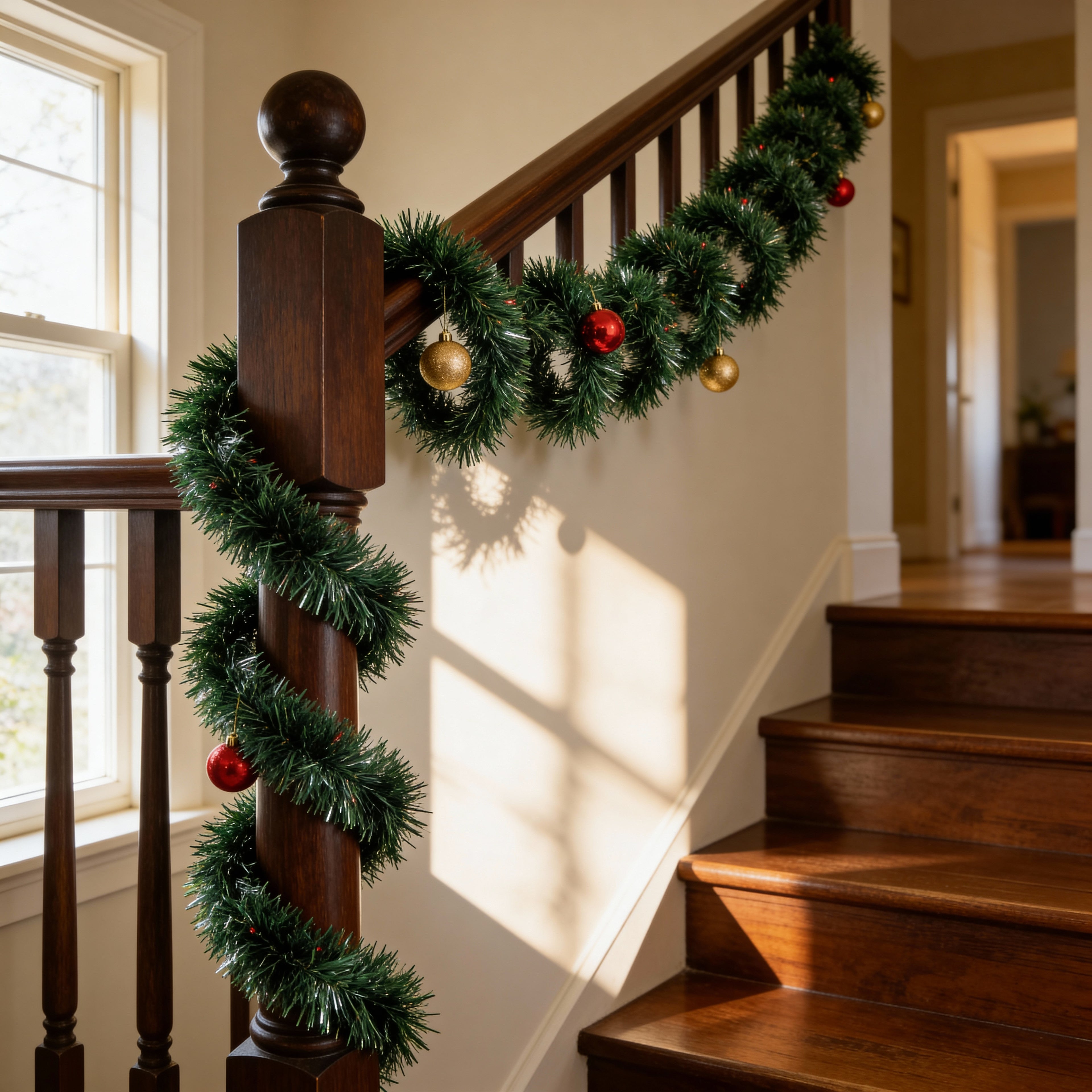 Green Christmas Tinsel Garland