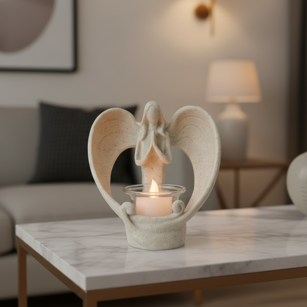LED Angel Candle Holders