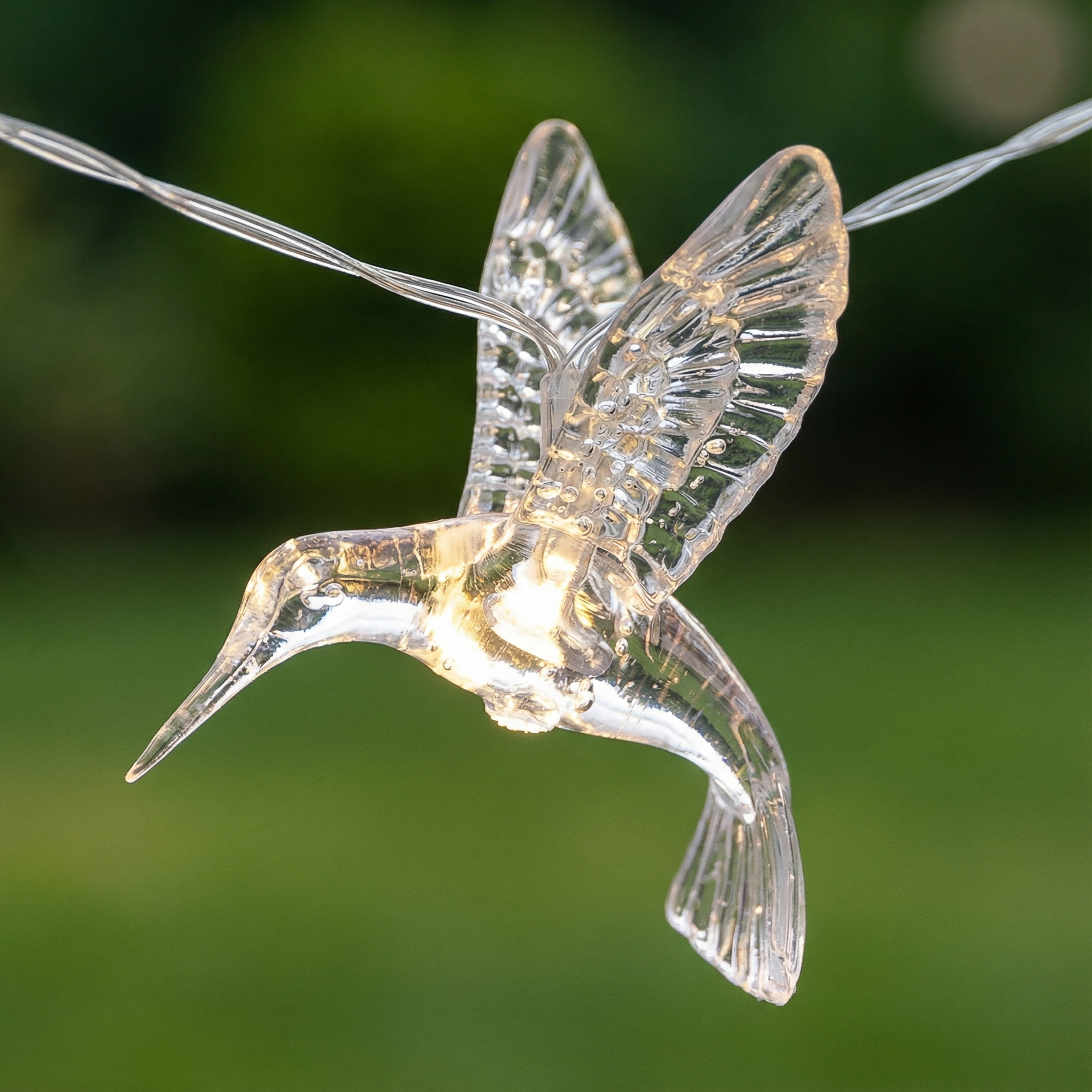 Hummingbird Solar String Lights