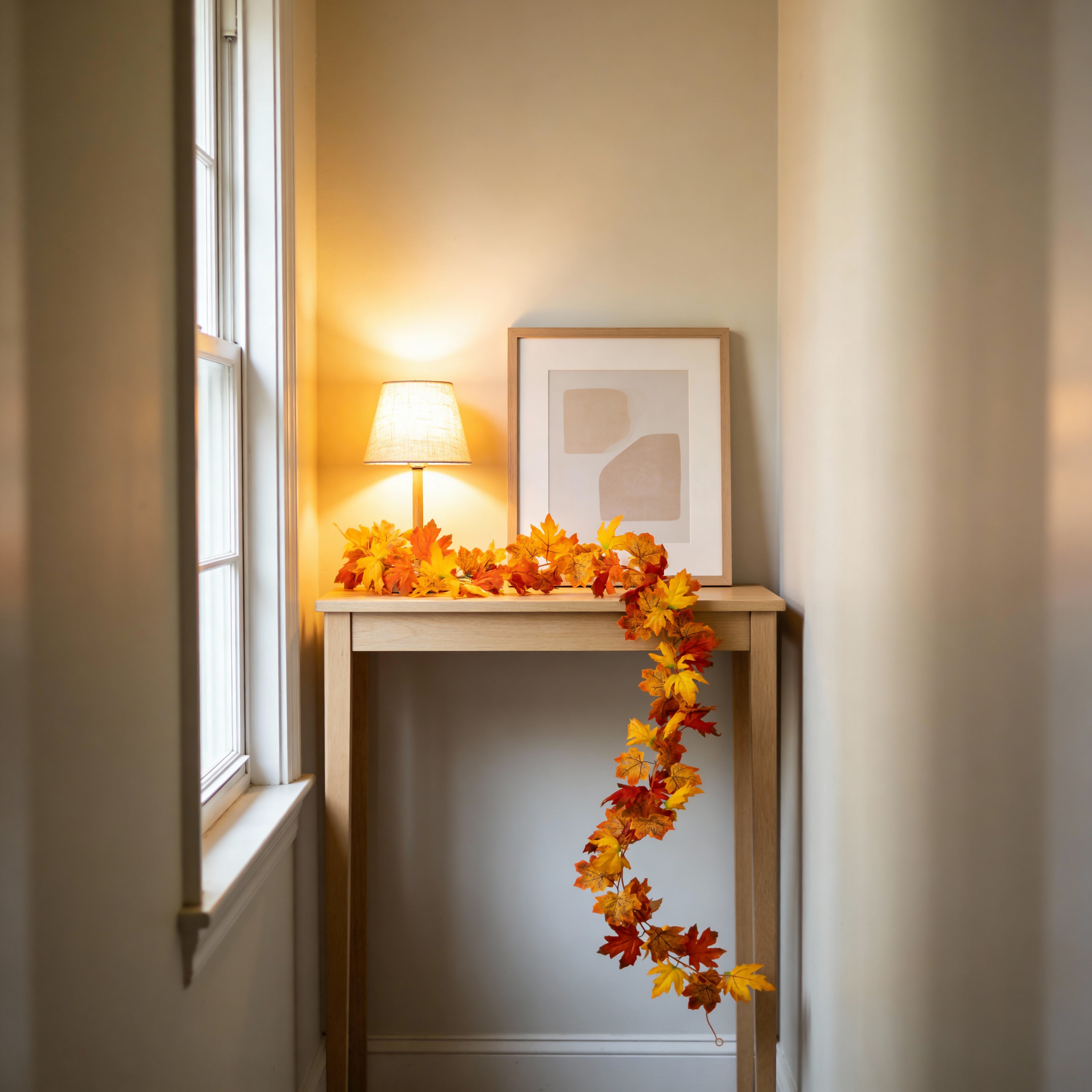 Realistic Autumn Maple Leaf Garland