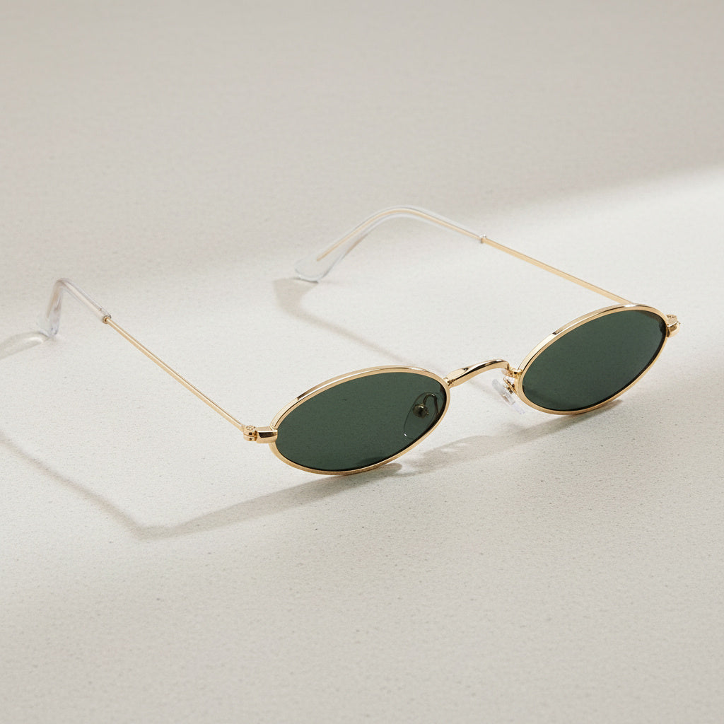 Vintage Oval Polarised Sunglasses