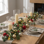 Pre-Lit Berry Christmas Garland