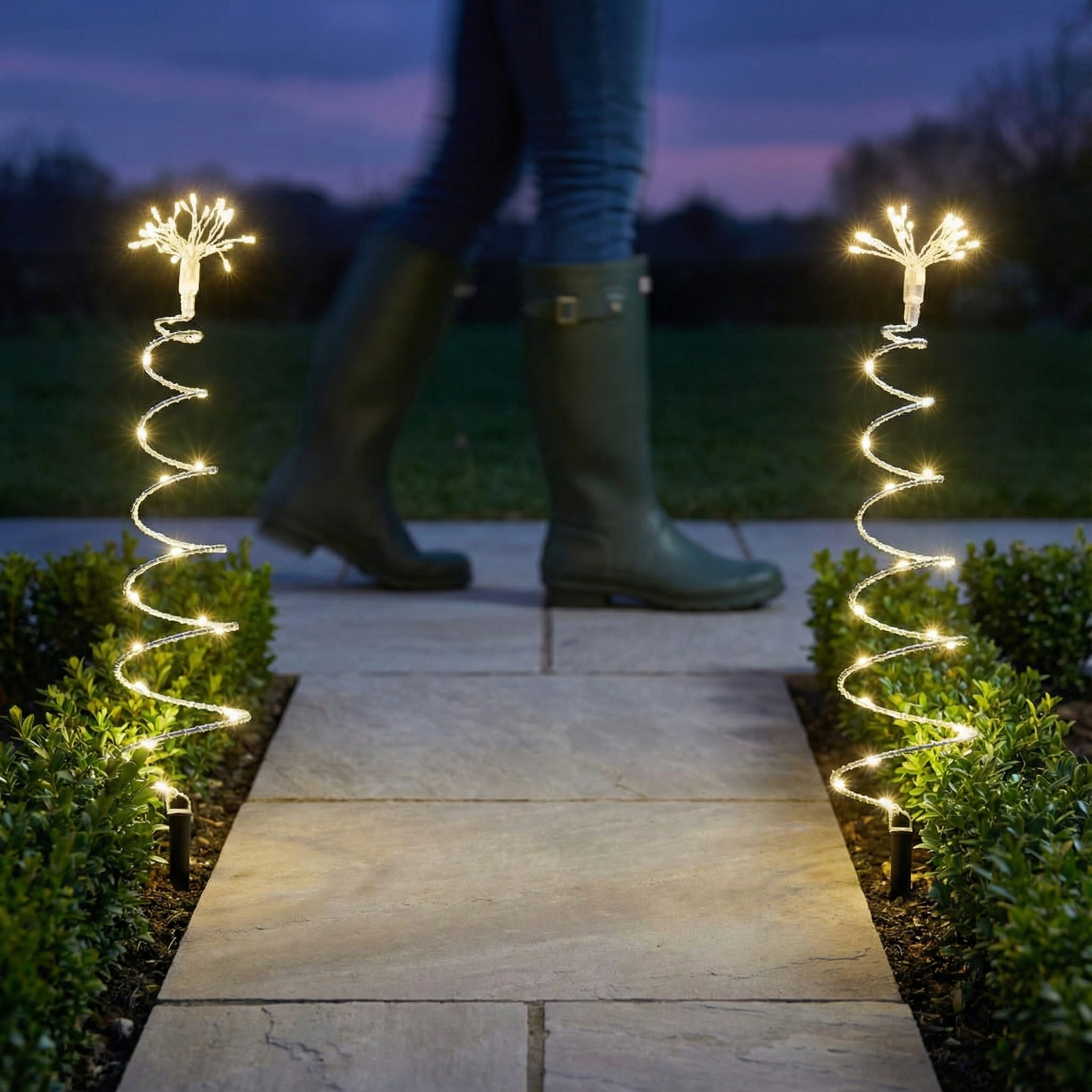LED Tree Stakes with 200 LED Lights