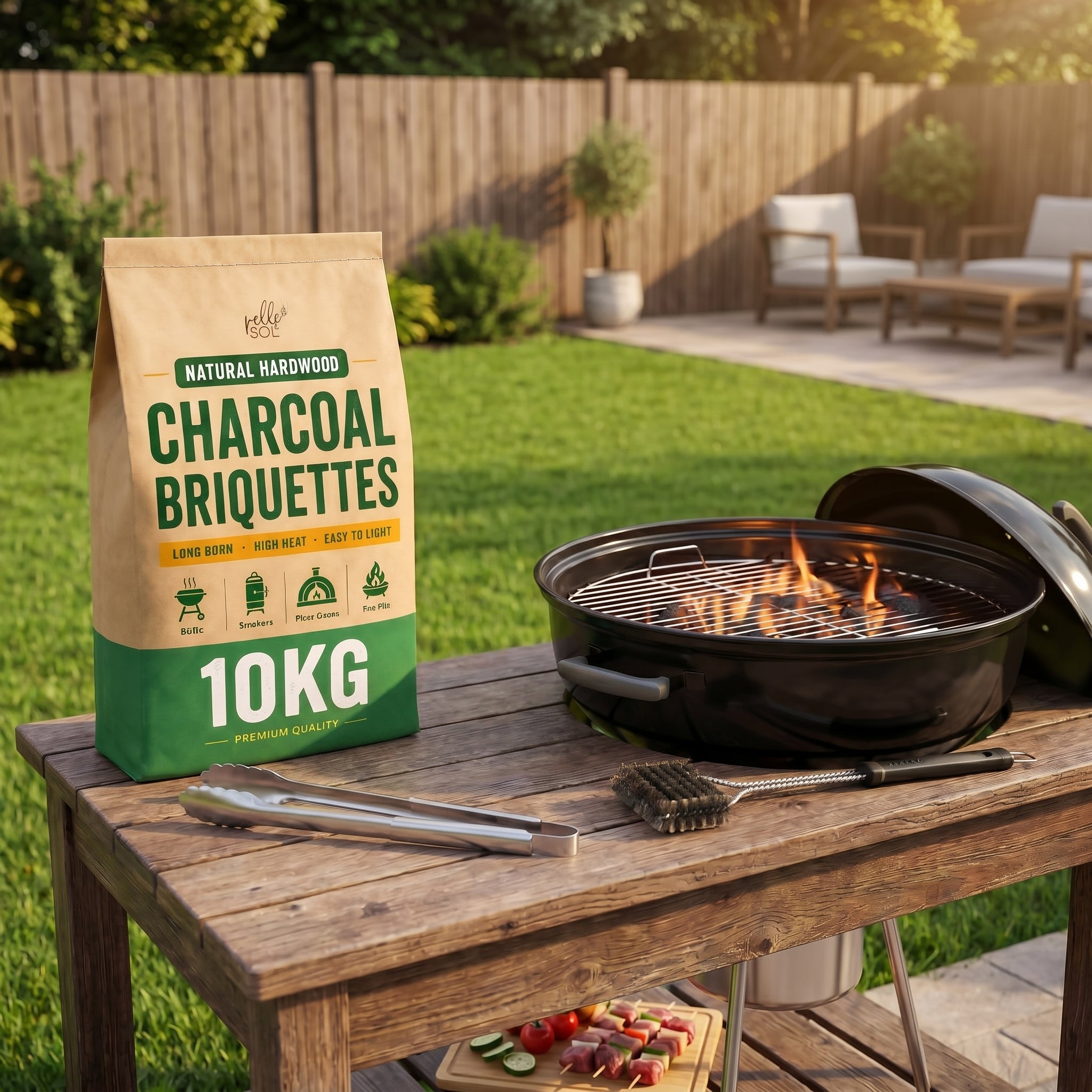 10kg Charcoal BBQ Briquettes
