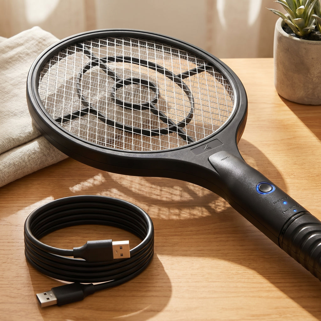 Rechargeable Electric Fly Zapper Racket