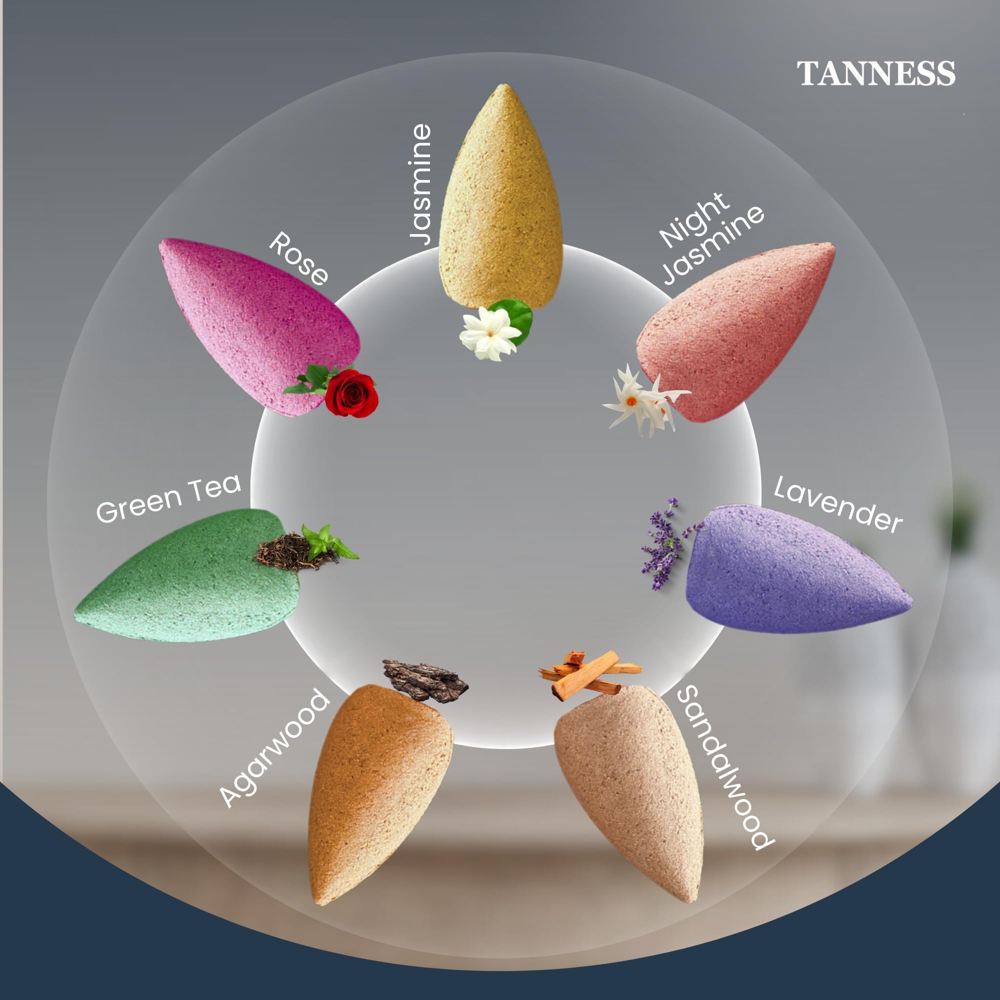 Natural Backflow Incense Cones