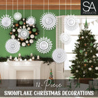 Elegant Paper Snowflake Decorations