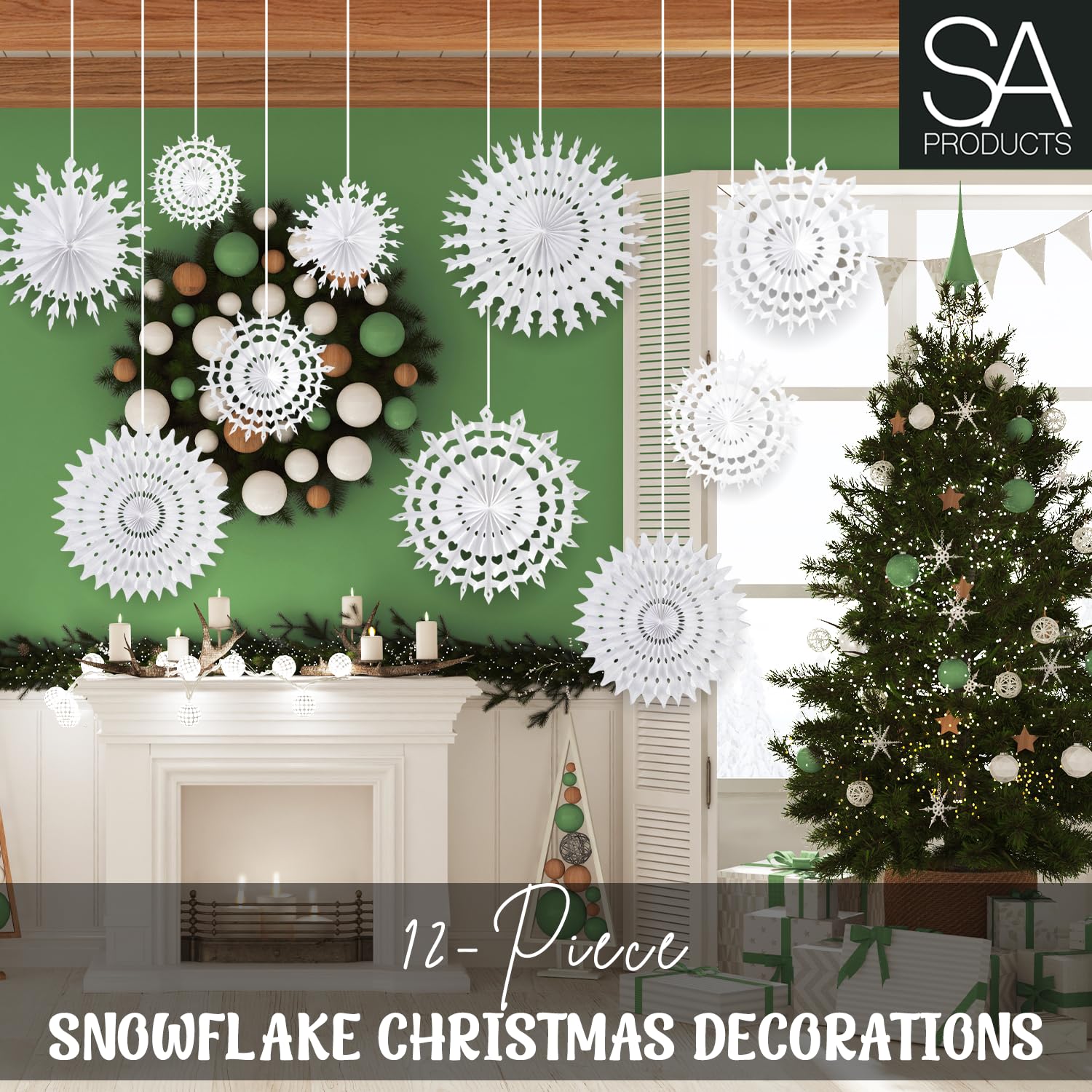 Elegant Paper Snowflake Decorations