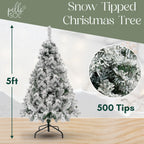 Snow Tipped Flocked Christmas Tree