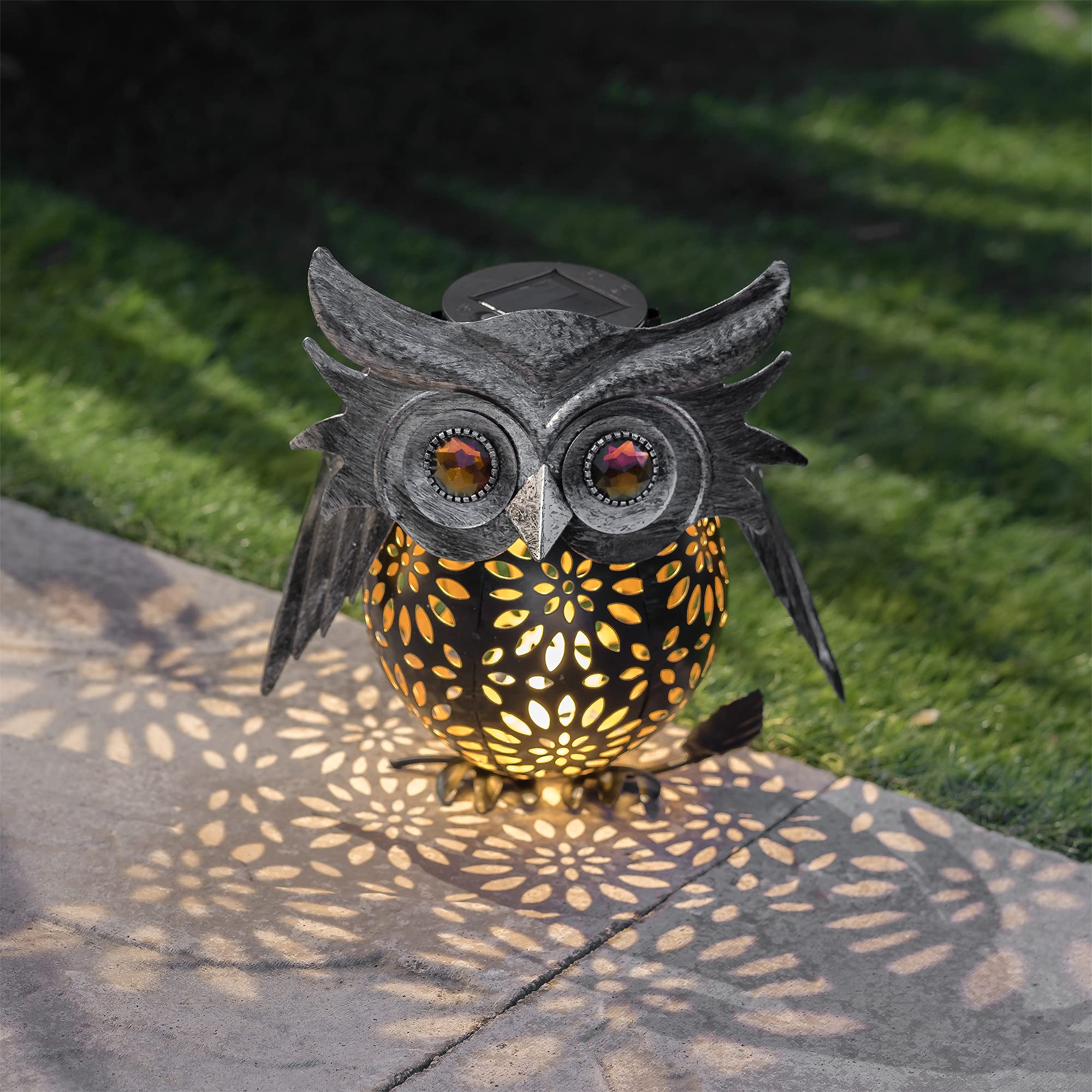 Decorative Owl Solar Lantern