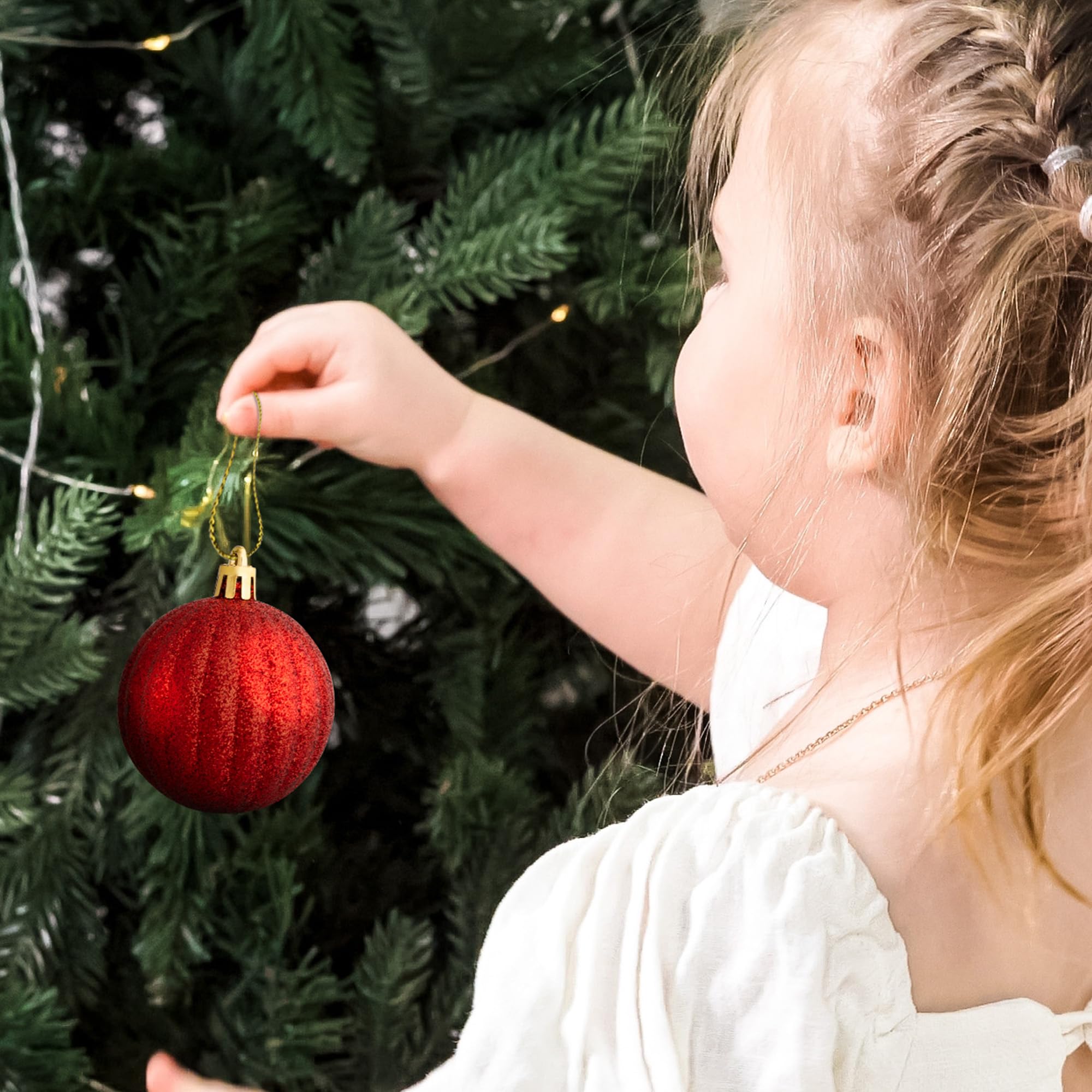 Red Gold Christmas 108 Bauble Set