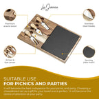 Complete Acacia Cheese Board Set