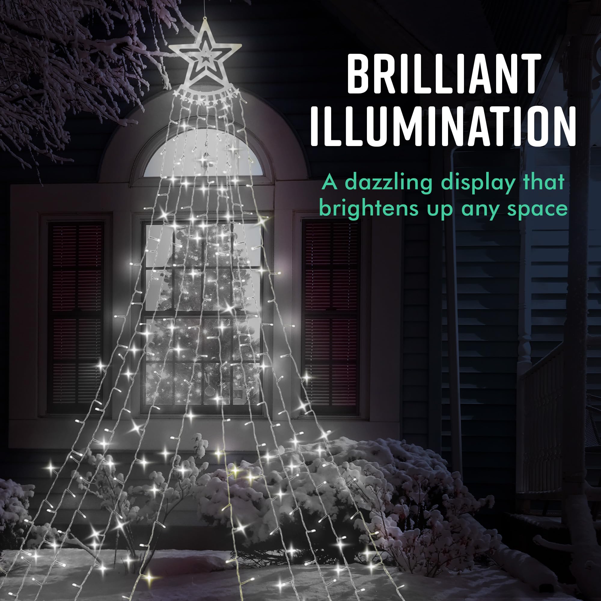 Outdoor Waterfall LED Curtain Lights