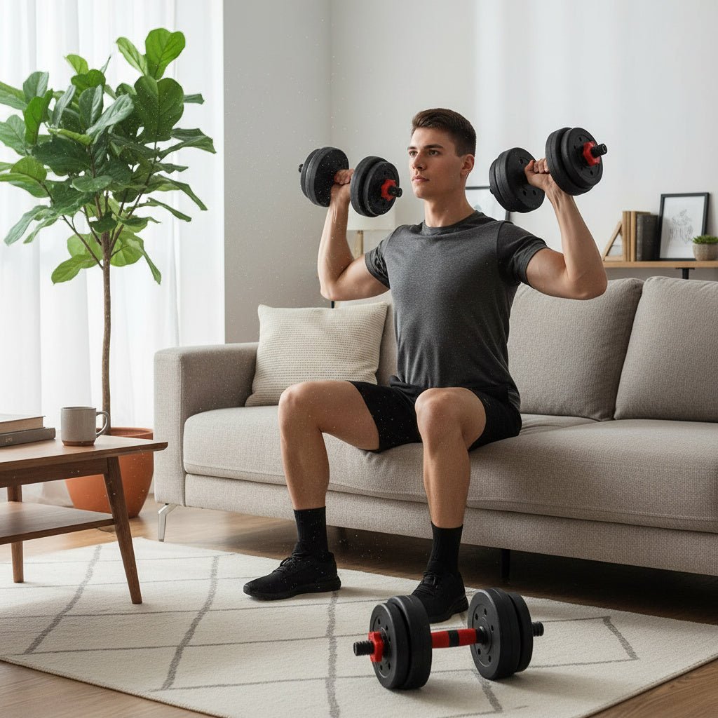 Adjustable Dumbbell & Barbell Set-Health & Wellness-TANNESS-10Kgs-DREIBACH