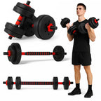 Adjustable Dumbbell & Barbell Set-Health & Wellness-TANNESS-10Kgs-DREIBACH