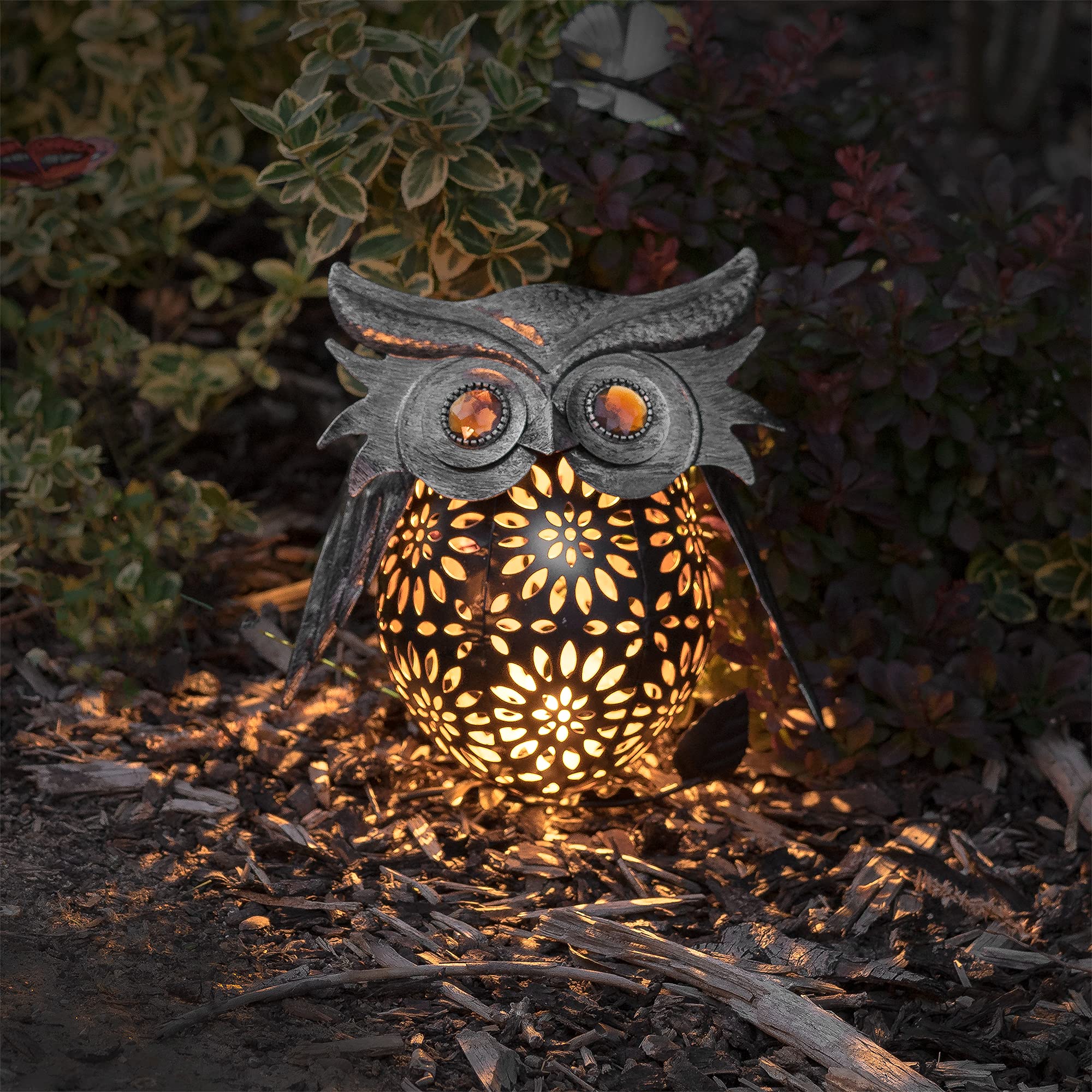 Decorative Owl Solar Lantern