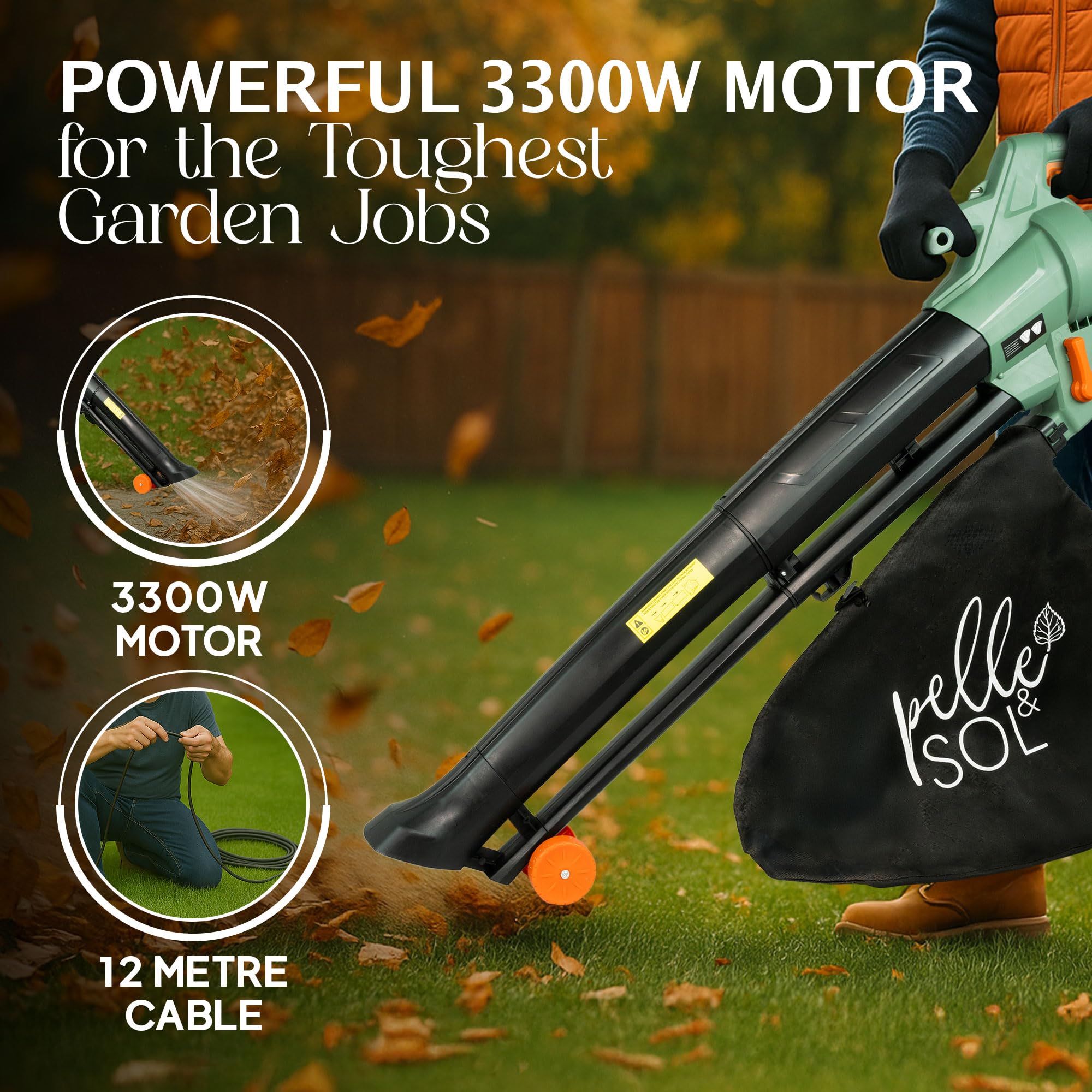 3-in-1 Leaf Blower and Vacuum