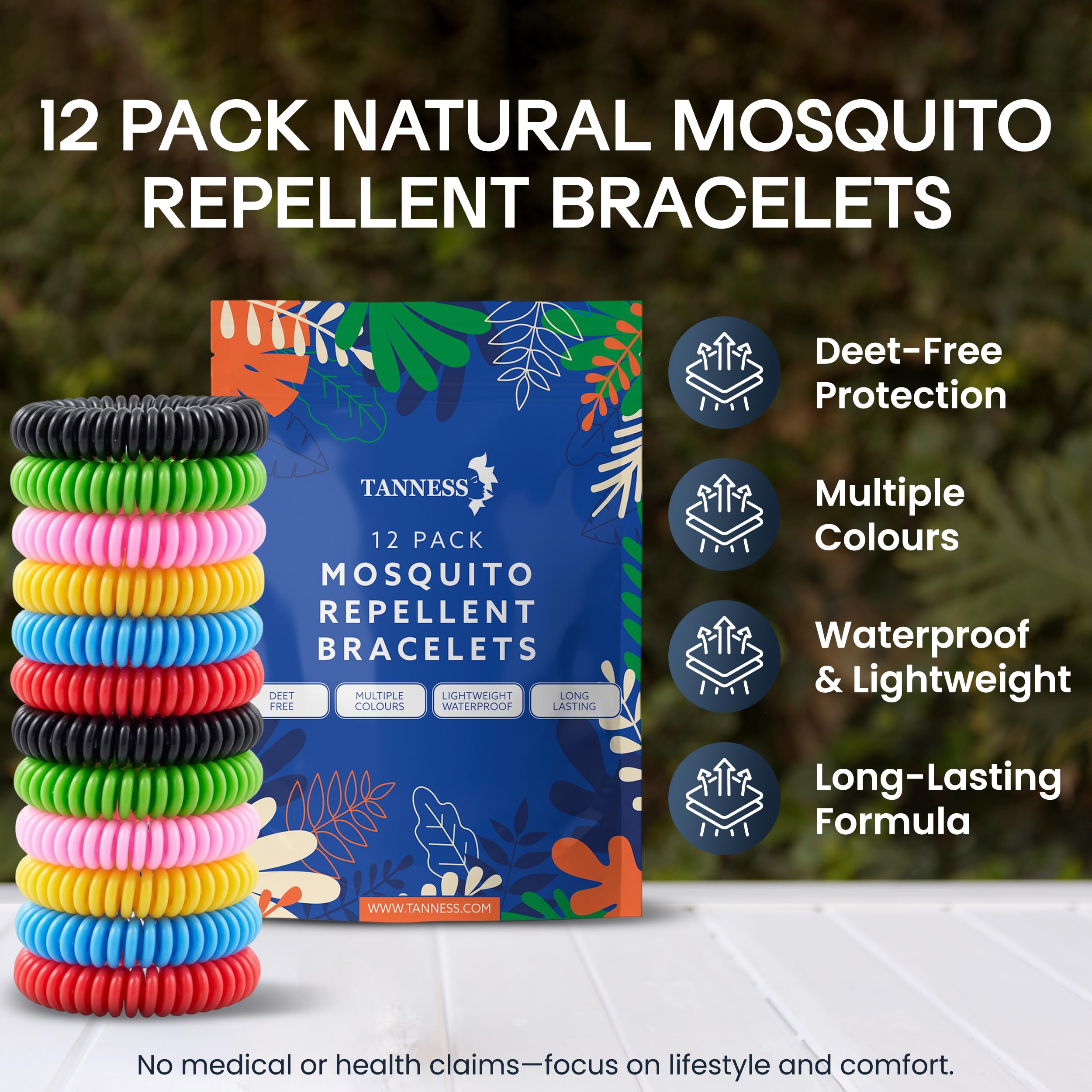 Natural Mosquito Repellent Bracelets