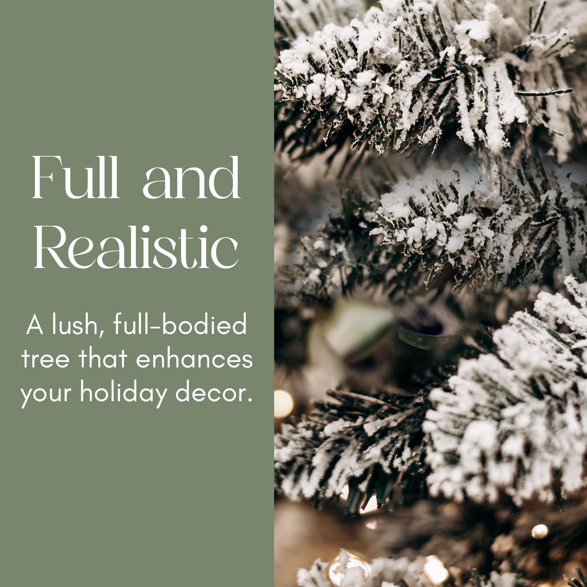 Snow Tipped Flocked Christmas Tree